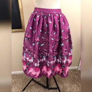 Lindy Bop “Pryia” skirt in circus print